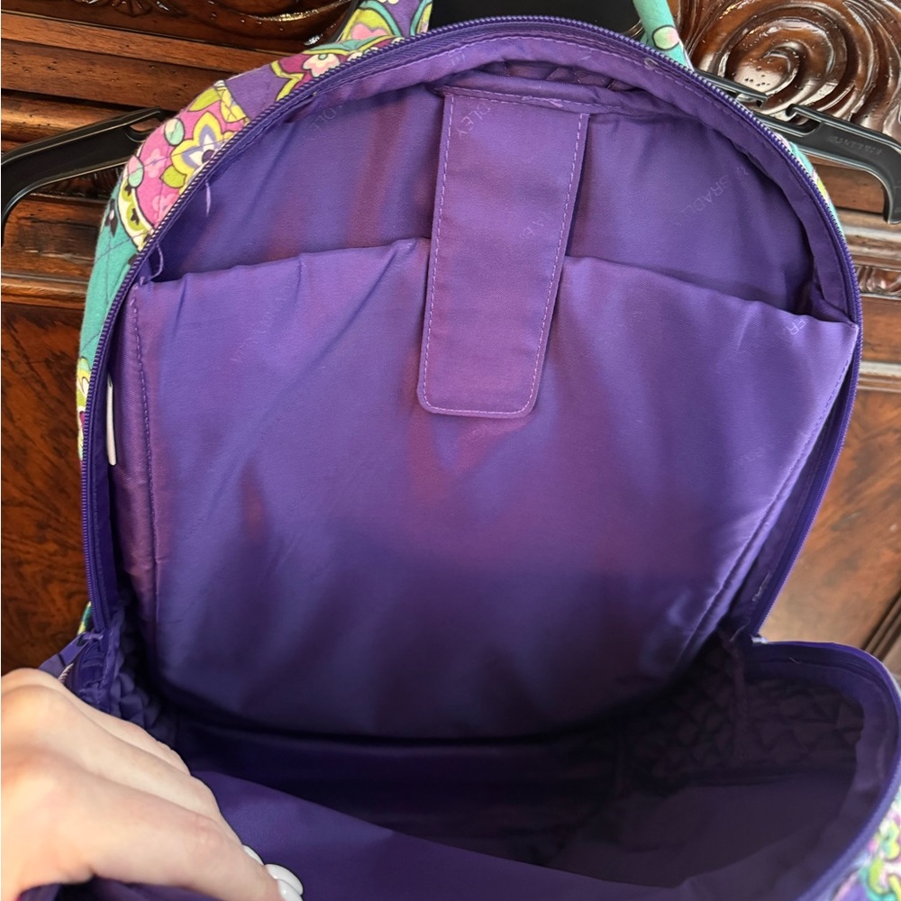 Vera Bradley Purple Paisley Backpack - Picture 4 of 5